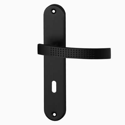 Poignées de porte Ibiza noir mat à clé ALPERTEC