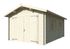 Garage en bois Tony avec porte double battant  - 20,9 m² hors-tout - WHITE WOOD