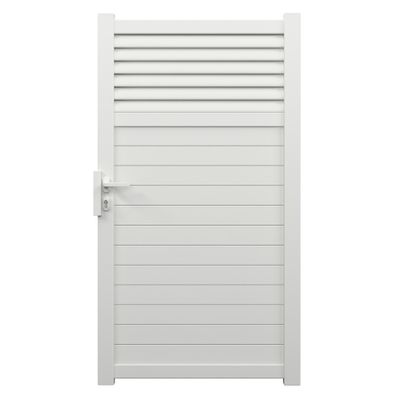 Portillon aluminium JASMIN l.1,00 x H.1,834 m blanc livraison directe à domicile GARDEN GATE