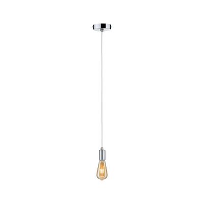Suspension gris chrome métal IP44 60W E27 LARUS PAULMANN