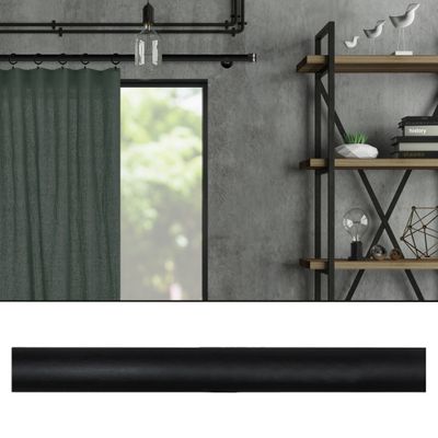 Tringle à rideaux en bois 2 m diam 28 mm Finition Noir mat - MOBOIS