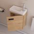 Ensemble lave mains bois 41x50x22cm + Miroir - Smally Wood - AURLANE