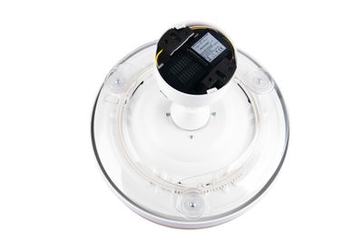 Ventilateur de plafond à pales rétractables LED + télécommande Blanc/bois Ø106cm - Volda REALITY