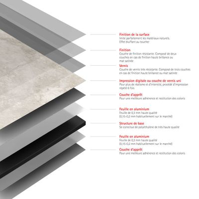 Panneau mural de douche 150x255 cm marbre greige DécoDesign Softtouch - SCHULTE