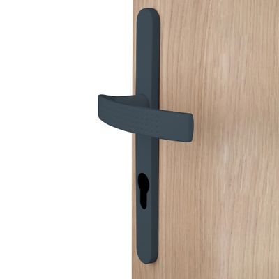 Poignées de porte Ibiza gris à cylindre ALPERTEC