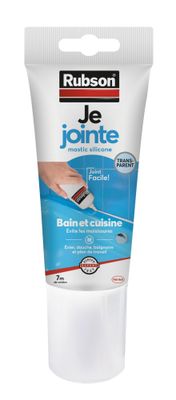 Mastic Silicone Bain & Cuisine Pure Anti-Moisissures Transparent 150 ml RUBSON