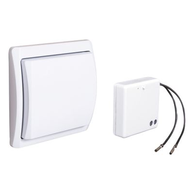Kit d'installation va-et-vient sans fil blanc - TIBELEC