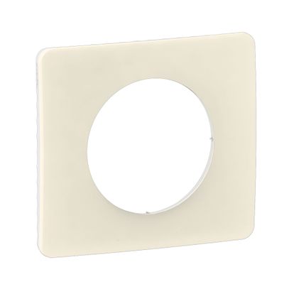 Plaque de finition 1 poste Blanc amande - Céliane LEGRAND