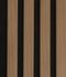 Panneau acoustique décoratif Ecowall Acoustic chêne miel 90 sur fond noir - Lot de 2 - 14 x 300 x 2600 mm - AJ TIMBER