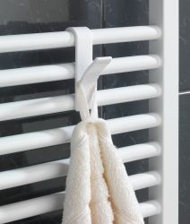 Crochet En Chêne Massif Pour Radiateur - Fixation Sans Perçage - Capacité 3 Kg - 15,8x8,3x1,8 Cm - Style Scandinave
