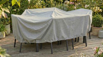 Housse pour table et chaises 4/6 personnes 190 x 120 x 70 cm JARDILINE