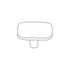 Bouton de meuble carré laiton 42 x 42 mm REI