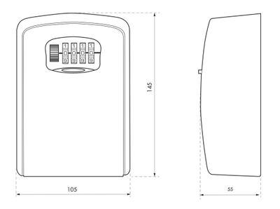 Boîte à clés à code noir THIRARD