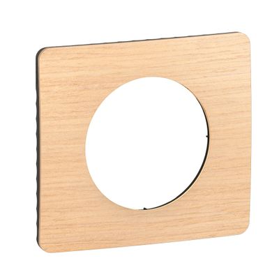Plaque de finition 1 poste Hêtre - Céliane LEGRAND