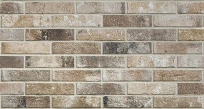 Faïence blanche murale intérieur briquette Brick beige ép 16,5 mm 6 x 25 cm paquet 0,58 m²