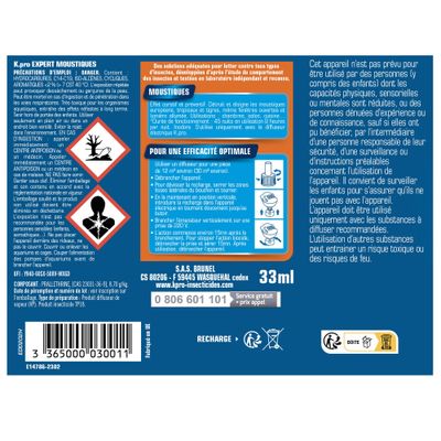 Gel recharge diffuseur anti moustiques K-PRO