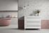 Meuble de salle de bains Cies 3 tiroirs L100 x H84 x P45 cm panneau de particules blanc