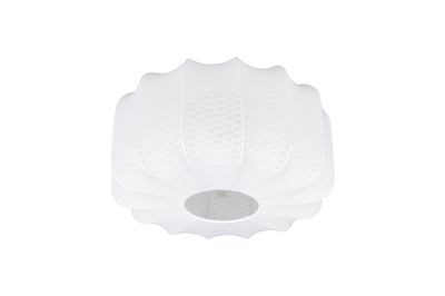 Plafonnier E27 Ø40 cm Madeline blanc 10W - CASALUM