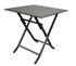 Table de jardin carré Dahlia 2 en aluminium 70x70x72 cm