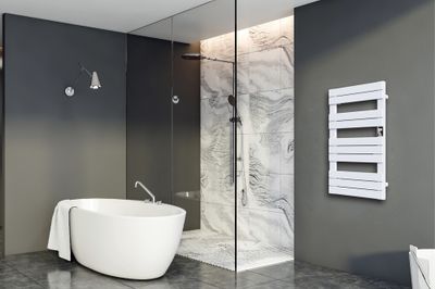 Sèche-serviettes à inertie sèche HANAE 500W blanc - BESTHERM