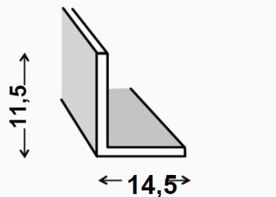 Profilé plat aluminium anodisé incolore 40 X 3 mm 1 m CQFD