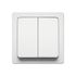 Double interrupteur va-et-vient en saillie Blok blanc - DEBFLEX