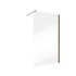 Paroi de douche à l'italienne 140x200 cm profilé or verre transparent 6 mm New Style - SCHULTE