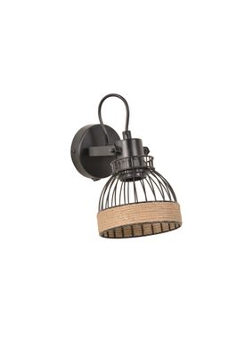 Spot E27 Brooks noir et corde 15W - COREP