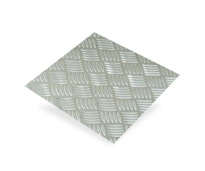 Tôle aluminium brut damiers 500 x 250 mm épaisseur 1,7 mm CQFD
