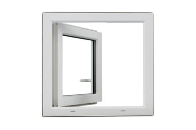 Fenêtre PVC blanc 1 vantail tirant droit H.45 x l. 40 cm CLOSY