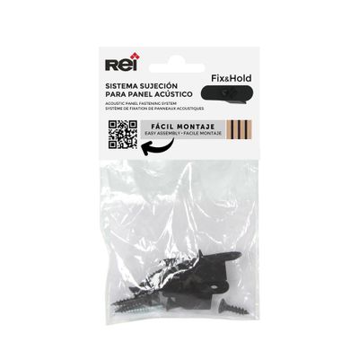 Système de fixation FIX & HOLD pour panneau acoustique mural par 2 REI