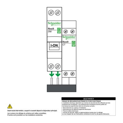 Contacteur de puissance 20A 2NO peignable - Resi9 XP SCHNEIDER ELECTRIC