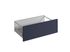 Façade tiroir pour meuble de cuisine Lotus bleu marine mat 27,6 x 80 cm OFITRES