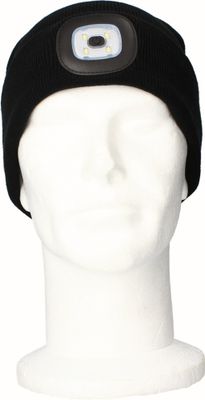 Bonnet lampe frontale rechargeable LED noir 6000K 70 lumens - ARLUX