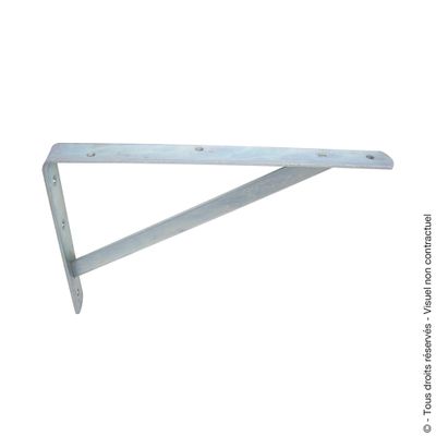 Equerre en acier charge lourde grise 125 x 200 mm AFBAT