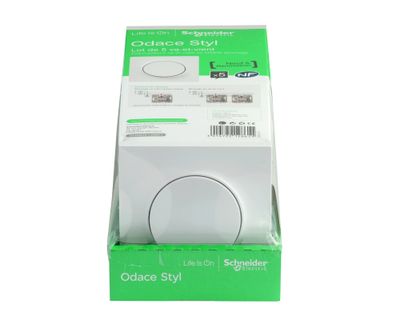 5 interrupteurs ou va-et-vient complet blanc - Odace 2011 SCHNEIDER ELECTRIC
