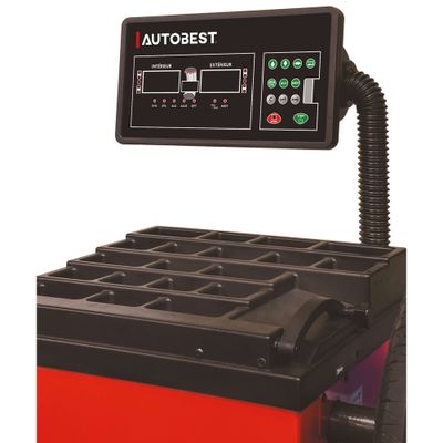 Équilibreuse de pneus avec écrou papillon à verrouillage rapide