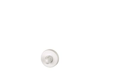 Rosaces de portes rondes à condamnation Mira blanc mat diamètre 50 mm  ALPERTEC