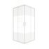 Accès d'angle coulissant 90x90x185 cm profilé blanc verre sérigraphié 4 mm Primera - OCEA