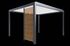 Parois ajourée pour pergola SOFIA aluminium gris imitation bois 0,96 m - ORIAL