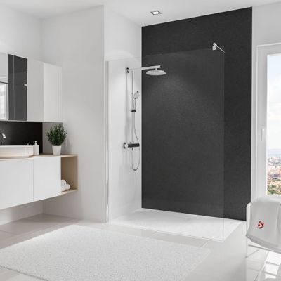 Panneau mural de douche 150x255 cm ardoise DécoDesign Décor - SCHULTE