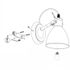 Spot mural en saillie orientable E27 40W métal noir - Priddy EGLO