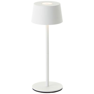 Lampe à poser extérieur rechargeable LED Jona blanc IP44 170 lumens blanc chaud - BRILLIANT