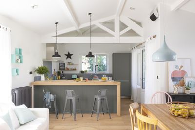 Peinture de rénovation multi-supports MaRéno gris fumé finition satinée 2L - V33