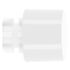 Embout déco bouchon en métal diam 20 mm Finition Blanc brillant par 2 - MOBOIS