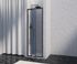 Porte de douche pivotante 80x200 cm profilé noir verre fumé 8 mm Signature - OCEA