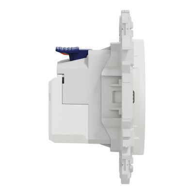 Prise affleurante 2 pôles + terre et prise USB-C 18W Odace 2025 blanc - SCHNEIDER ELECTRIC