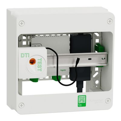 Coffret de communication grade 3TV 4 RJ45 + switch PoE - Resi9 Connect SCHNEIDER ELECTRIC