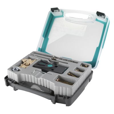 Coffret d'assemblage invisible par vis undercover jig WOLFCRAFT