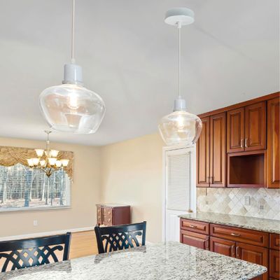 Monture métal E27 pour suspension avec fil tissu blanc - TIBELEC